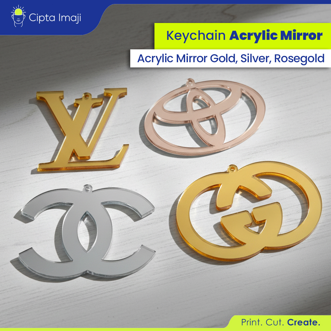 KEYCHAIN ACRYLIC MIRROR